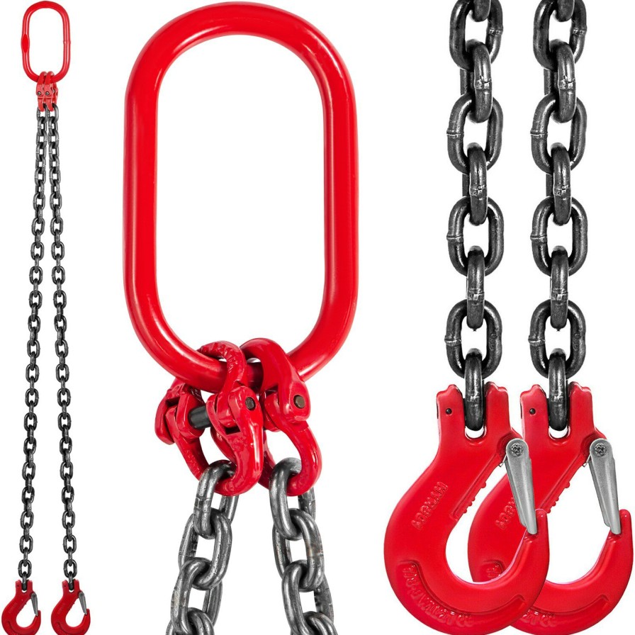 * Wholesale Vevor Chain Sling 5/16 X 6 Double Leg With Steel Hook Grade 80 Best