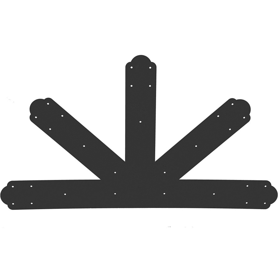 * Best Deal Vevor Gable Plate Truss Connector Plates 12:12 Gable Bracket Black Powder-Coated Online