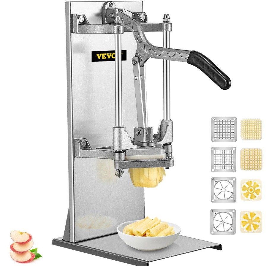 * Best Deal French Fry Press Professional French Fry Cutter With 4 Blades Fruit Wedge Slicer New