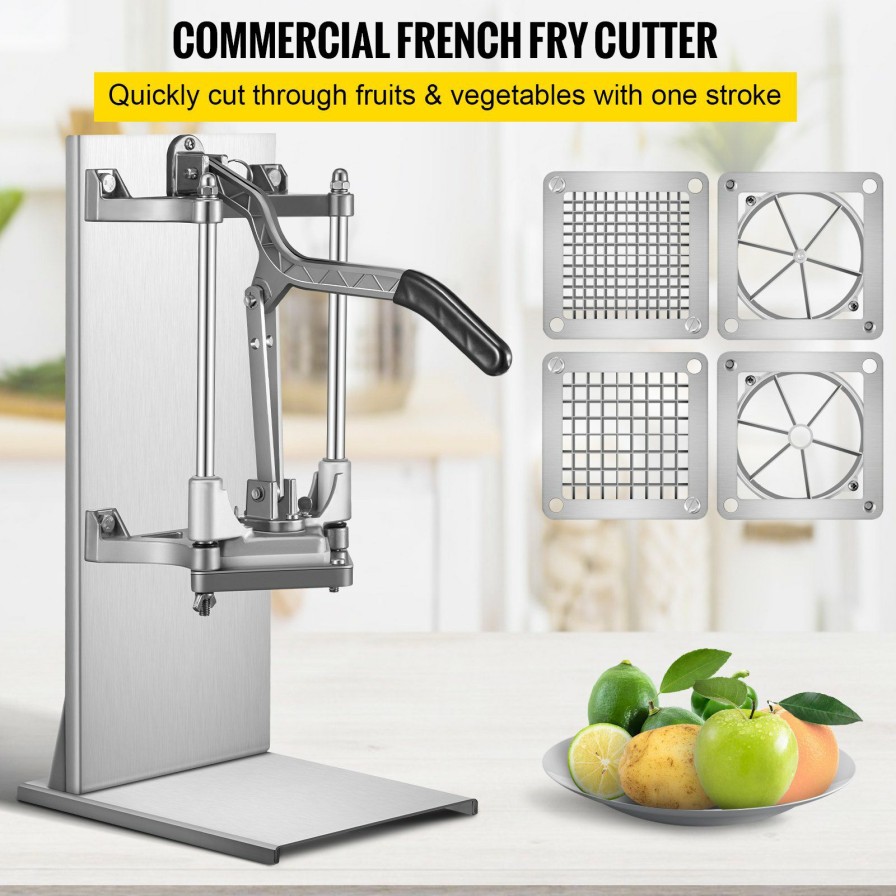 * Best Deal French Fry Press Professional French Fry Cutter With 4 Blades Fruit Wedge Slicer New