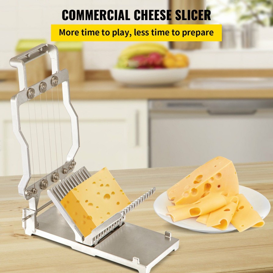 * Flash Sale Vevor Cheese Cutter With Wire Cheeser Butter Cutting 1Cm & 2Cm Cheese Slicer Best