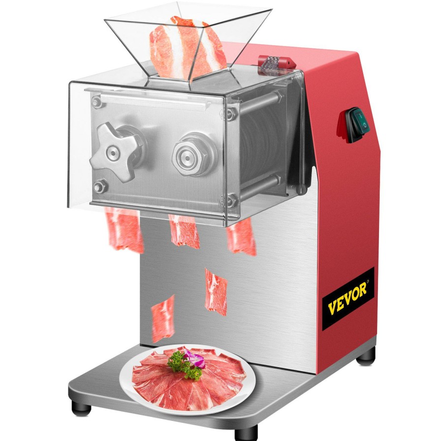 * Cheapest Vevor Commercial Meat Cutter Slicer Meat Shredding Machine 551 Lbs/H 850W 3.5Mm Wholesale