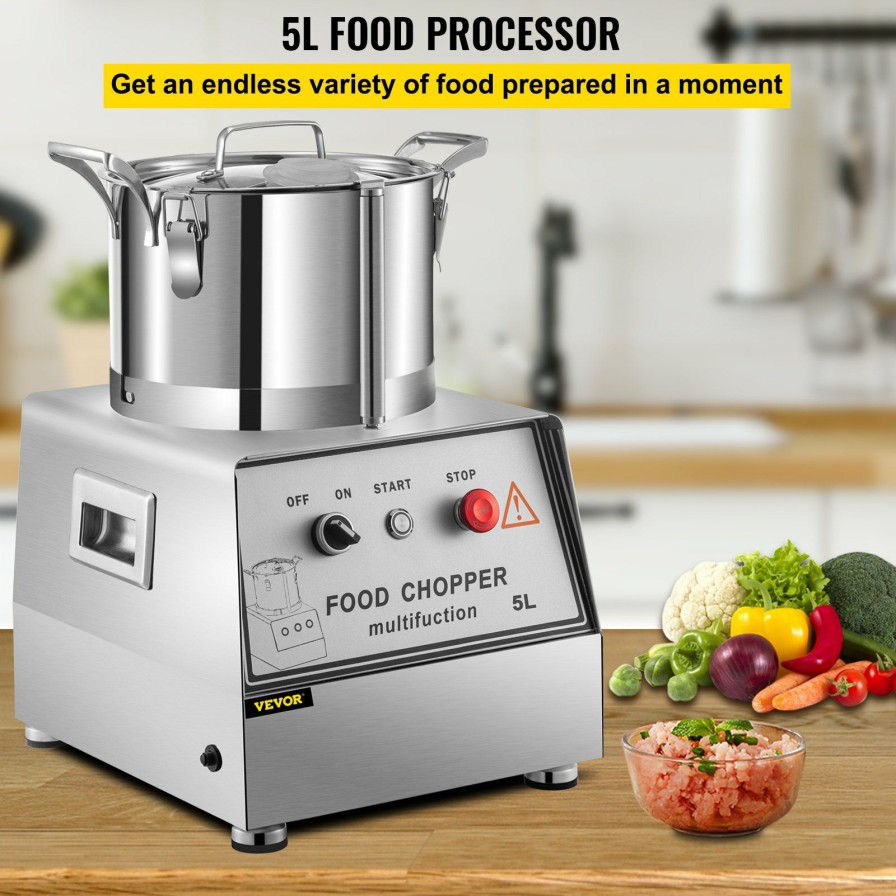 * Best Deal Vevor Commercial Food Processor Electric Vegetable Chopper Grinder 5L/5.3Qt 550W Online