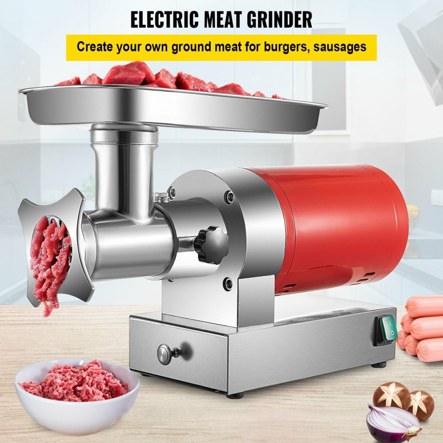 * Flash Sale Vevor Electric Meat Grinder Machine Electric Meat Mincer 551 Lbs/Hour 850W Red New