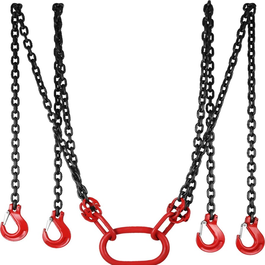 * Buy 13 Foot Lifting Chain Sling Four Leg Hook Chains Alloy Steel Grade 80 New