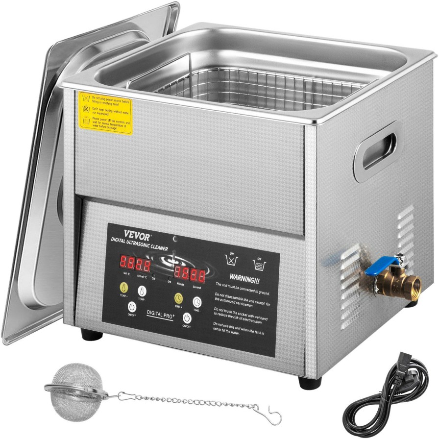 * Cheap Vevor Digital Ultrasonic Cleaner Ultrasonic Cleaning Machine 6L Stainless Steel Best