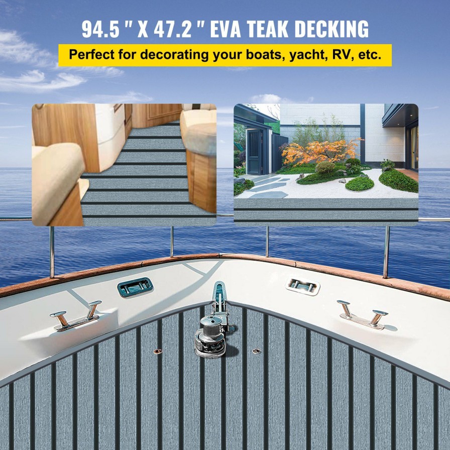 * Wholesale 94.5 47.2 Eva Teak Decking Foam Boat Sheet Comfortable Self-Adhesive Flooring Online