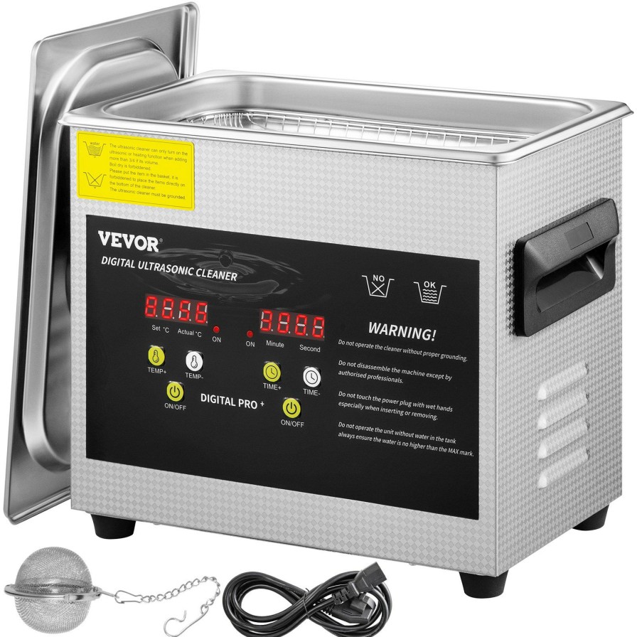 * Cheapest 3L Ultrasonic Cleaner Stainless Steel Industry Heater W/Timer Best