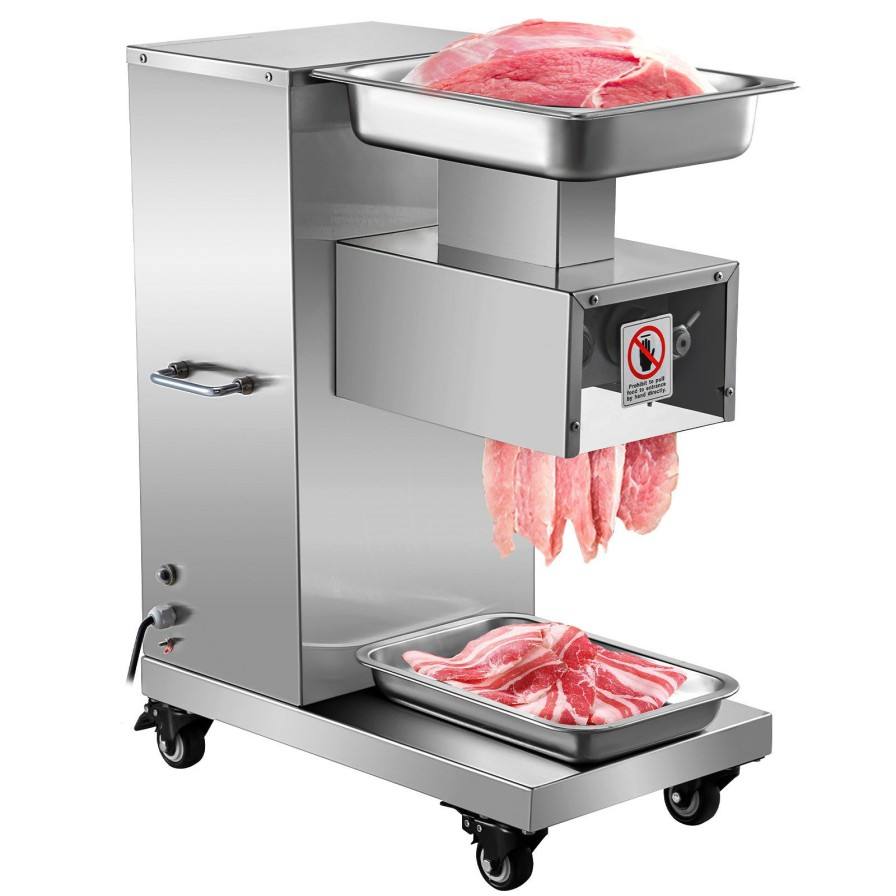 * Best Deal Vevor 500Kg/H Stainless Steel Meat Cutting Machine Commercial Meat Cutter Slicer Wholesale