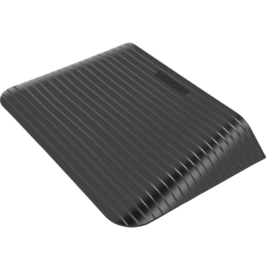 * Flash Sale Vevor Rubber Threshold Ramp, 4 Rise Threshold Ramp Doorway, Recycled Rubber Power Threshold Ramp Rated 2200 Lbs Load Capacity, Non-Slip Surface Rubber Solid Threshold Ramp For Wheelchair And Scooter Clearance