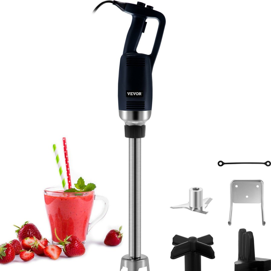 * Flash Sale Vevor Commercial Immersion Blender Variable Speed Heavy Duty Immersion Blender 500W Commercial Hand Mixer 304 Stainless Steel Hand Blender Commercial With 11.8 Removable Shaft For Kitchen Mixing Clearance