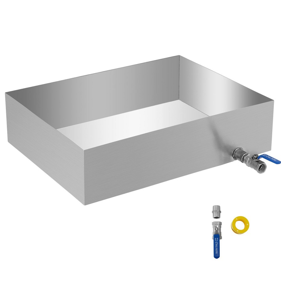 * Best Pirce Maple Syrup Boiling Pan 18X24X6 Stainless Steel Sap Evaporator Tig 18Ga W/ Valve Hot