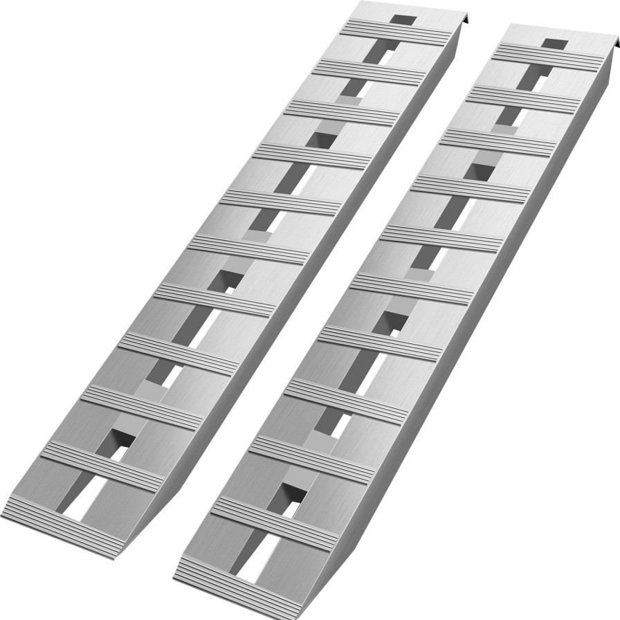 * Hot Sale Vevor 60"X12" Aluminum Ramps 6500Lbs Car Trailer Truck 1 Pair Ramps Hook End New