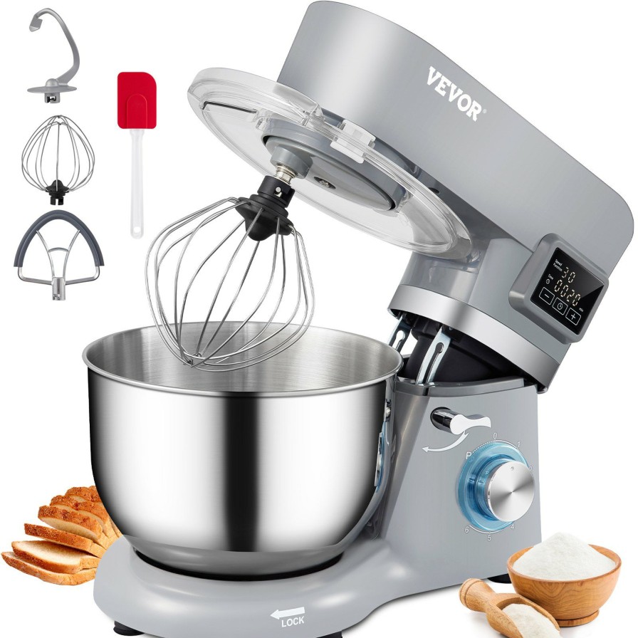 * Coupon Vevor 660W Stand Mixer 6-Speed Tilt-Head Dough Mixer 5.8 Qt Bowl 3 Attachments Best