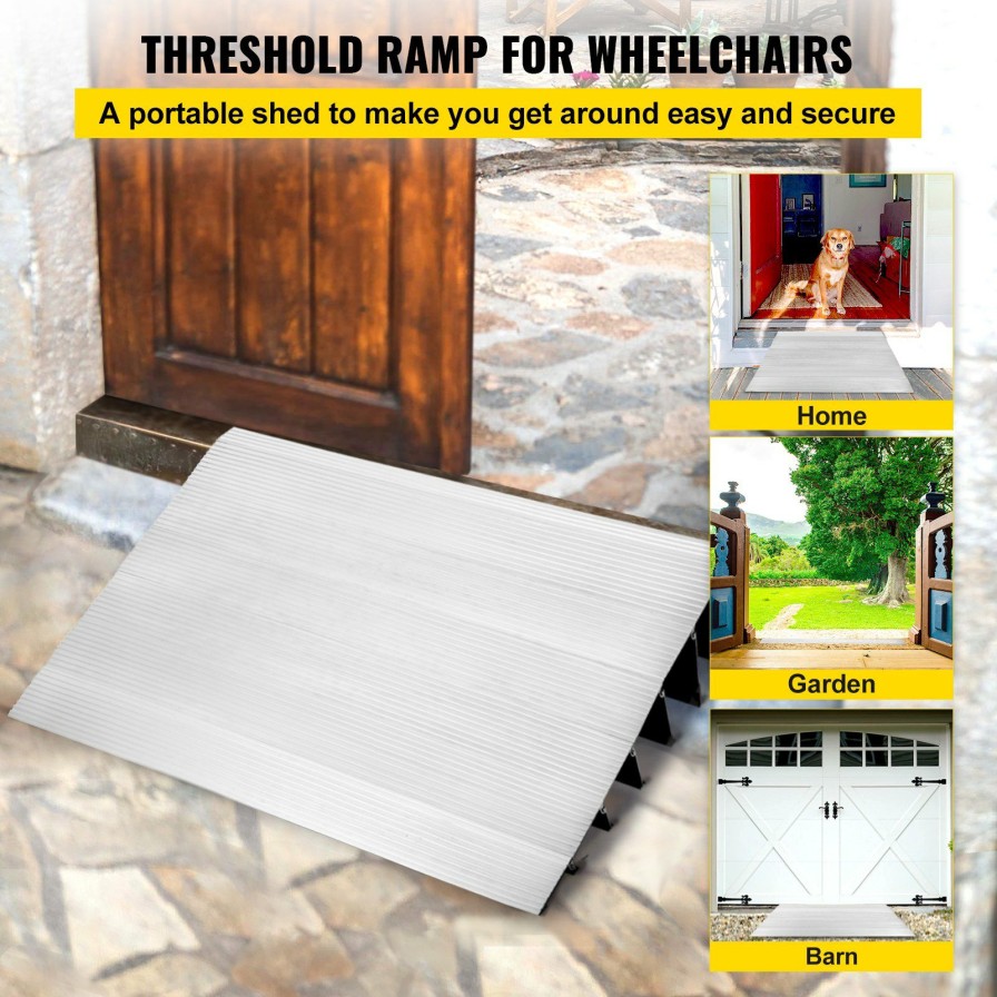 * Buy Vevor Transition Entry Ramp Modular Threshold Ramp Aluminum 6 Rise Rated 800Lbs Wholesale