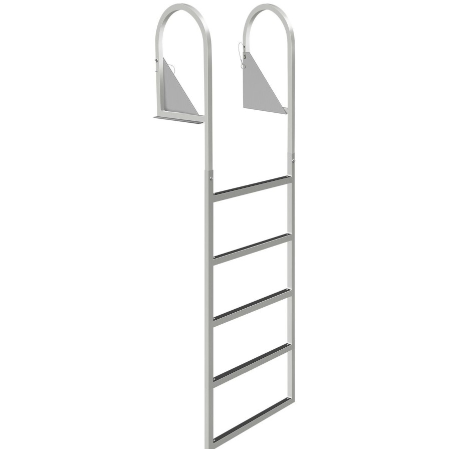 * Buy Aluminum Dock Ladder, Boat Dock Ladder 5 Steps, Pontoon Dock Ladder, Dock Stairs Best