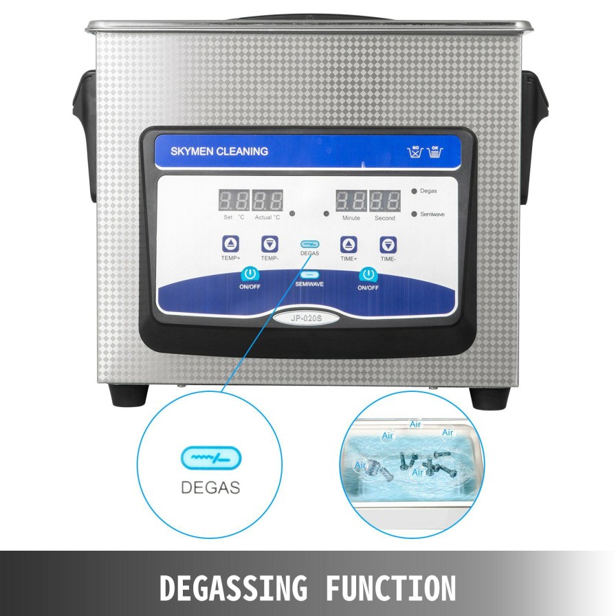 * Wholesale Vevor Ultrasonic Cleaner 3.2L 60/120W Degassing Digital Sonic Cleaner Machine Clearance