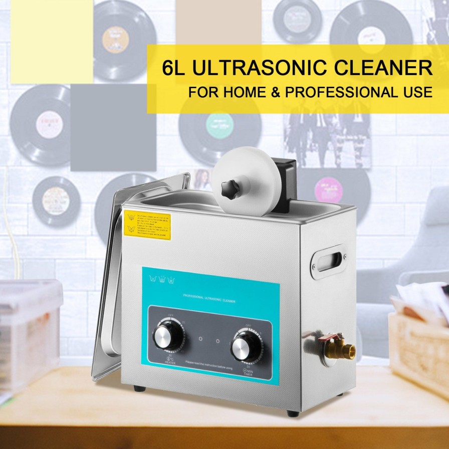 * Brand New Vevor Ultrasonic Vinyl Record Cleaner Vinyl Ultrasonic Cleaning Machine 6L Knob Online