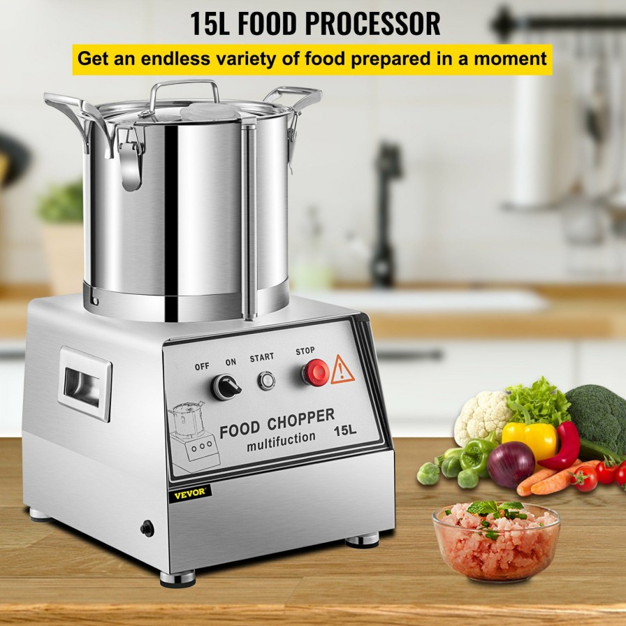 * Buy Vevor Commercial Food Processor Electric Vegetable Chopper Grinder 15L 1400W Wholesale