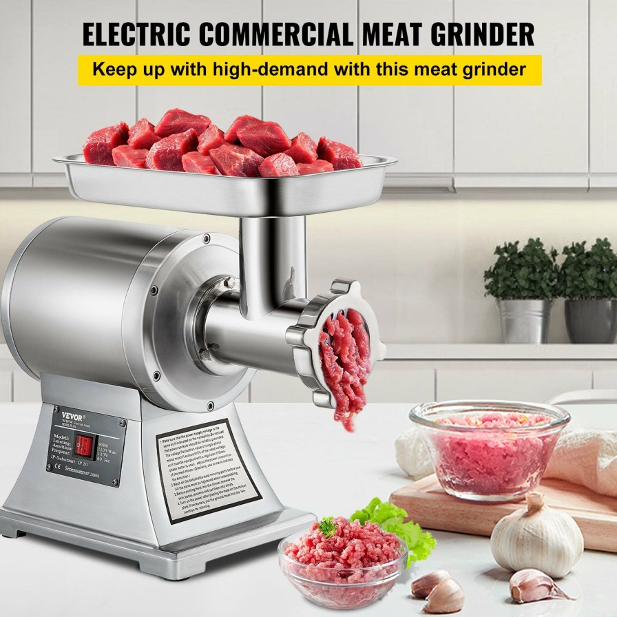 * Cheapest Commercial Stainless Steel 450Lbs Meat Grinder Blade Plate Sausage Stuffer Fda Clearance