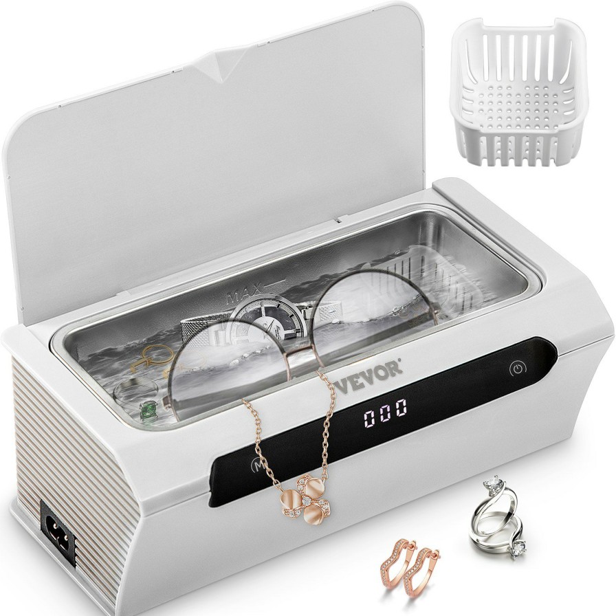 * Buy Vevor Ultrasonic Cleaner Ultrasound Cleaning Machine 500Ml White For Jewelry Wholesale