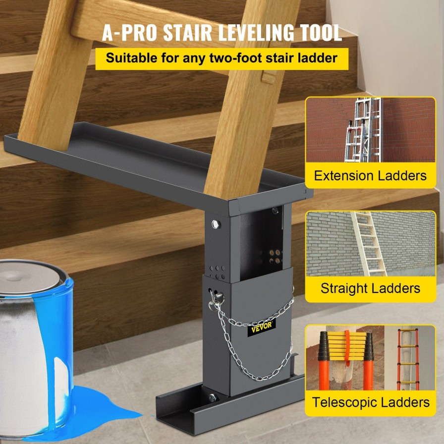 * Best Pirce Vevor Ladder Aide Extension Ladder Leveler 23.4 7.6-Inch Leveling Tool For Stair Wholesale