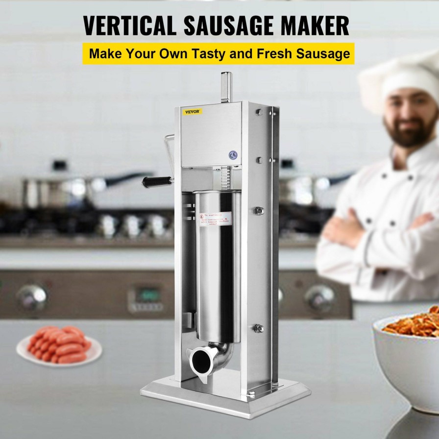 * Flash Sale Sausage Stuffer 5L Vertical Commercial Home 2 Speed Meat Filler Press Clearance