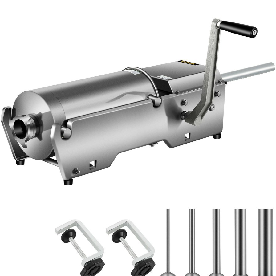 * Coupon Horizontal Sausage Stuffer Manual Sausage Stuffing Machine 7.8L Stainless Steel Best