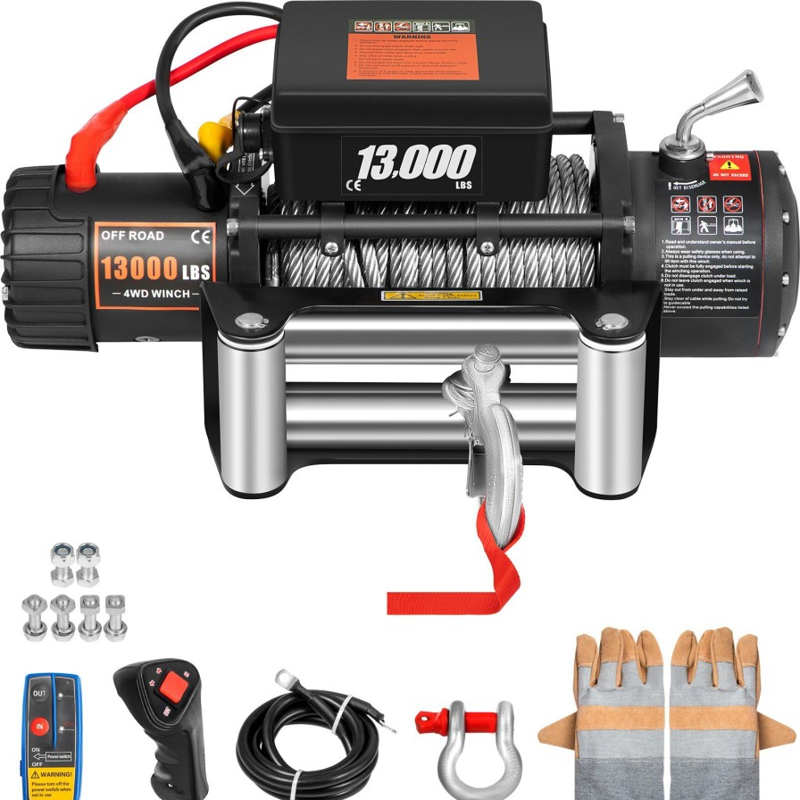 * Flash Sale Electric Truck Winch 13000Ibs With 85Ft Cable Steel For Atv Utv Towing Truck Online