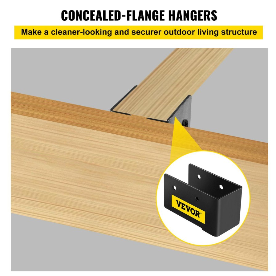 * Cheapest Vevor Concealed-Flange Joist Hanger Face-Mount Joist Hanger 12Pc For 2 X4 Lumber Hot