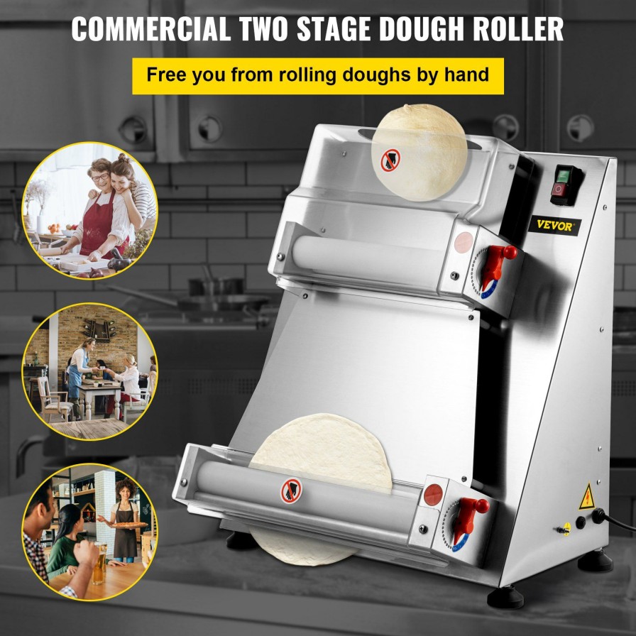 * Cheap 16Inch 400Mm Dough Roller Sheeter Pizza Pasta Pastry Ravioli Roti Maker Machine Clearance