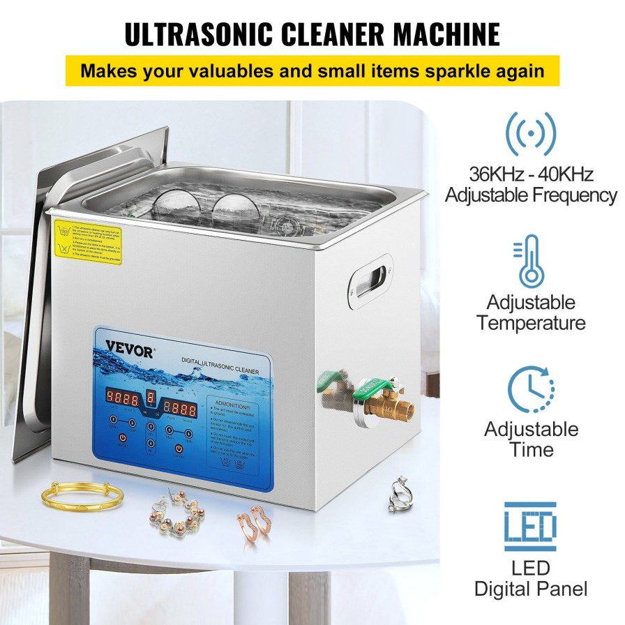 * Best Reviews Of Vevor Ultrasonic Cleaner Jewelry Cleaning Machine W/ Digital Timer And Heater Wholesale