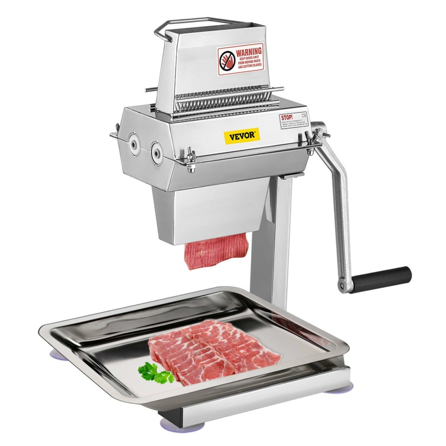 * New Vevor Meat Tenderizer Machine, 5 In/12.5 Cm Cutting Width, Manual Steak Tenderizer With Stainless Steel Blades And C-Clamp Combs, Heavy Duty Construction Used For Tendering Pork Beef Mutton Online