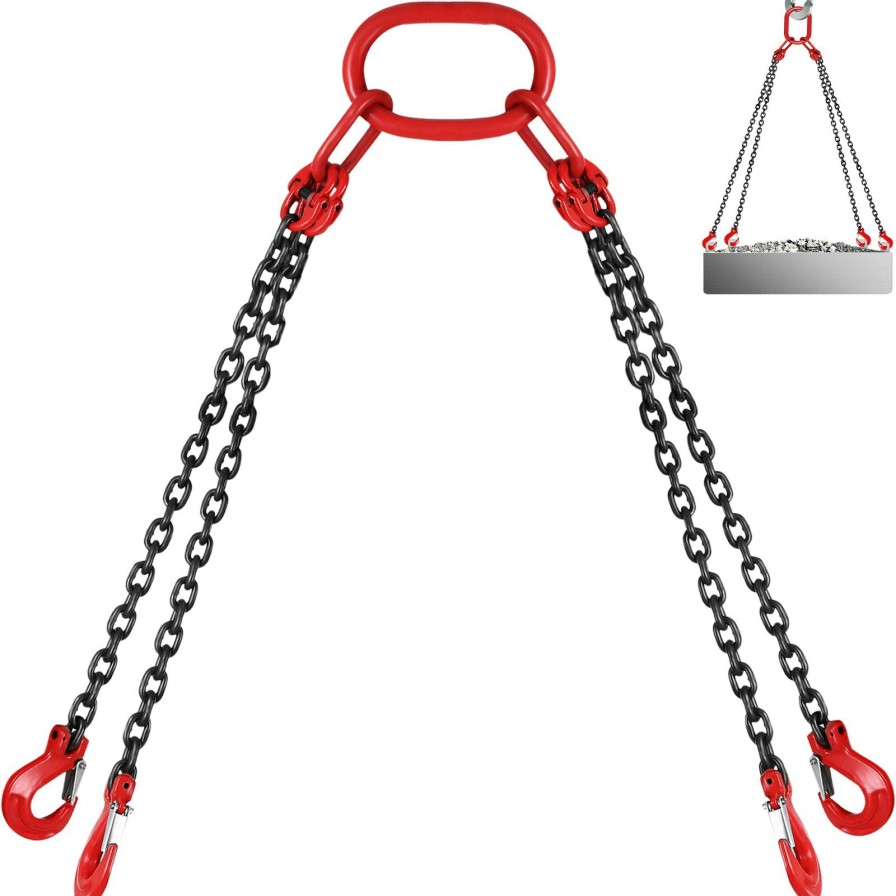 * Wholesale 5 Chain Sling With Quad Legs 5Ton Capacity T8 Level High Strength Grab Hooks Wholesale